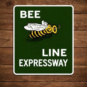 Bee Line Expressway Road Sign Florida Highway Interstate Freeway Parkway Toll